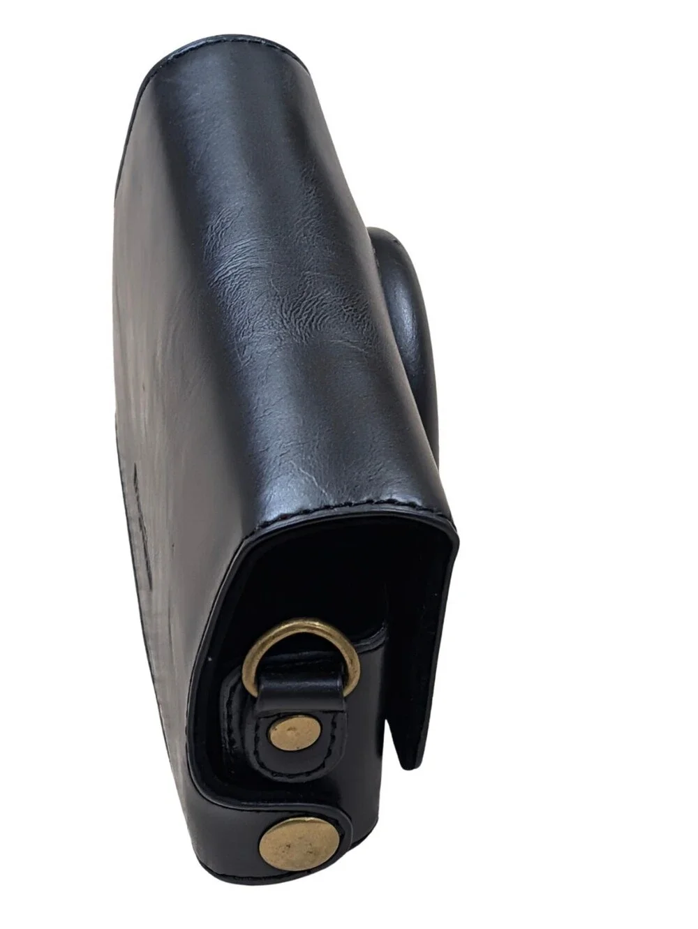 MegaGear Black Leather Camera Case Ever Ready Bag Strap
